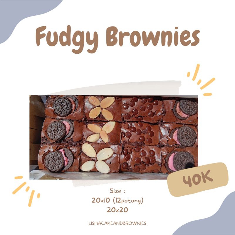 

[Pre-Order) Fudgy Brownies Panggang
