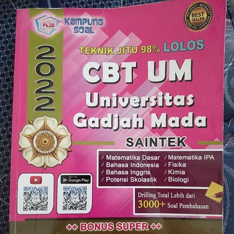 buku kampung soal Saintek utul UM ugm 2022 preloved ipa