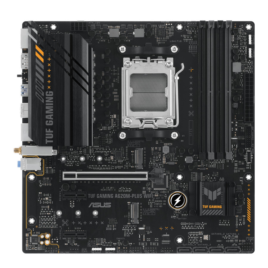 Asus TUF GAMING A620M-PLUS WIFI (AM5, A620, DDR5, USB 3.2 Type-C)