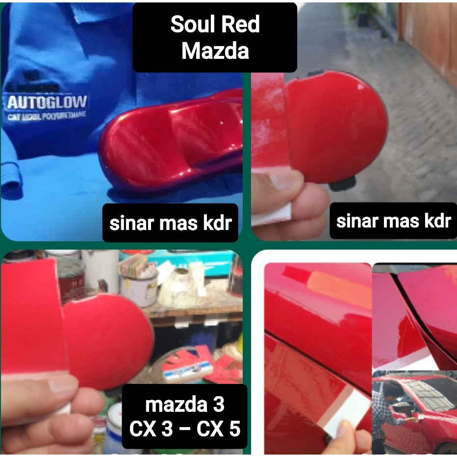CAT MAZDA SOUL RED CX3, CX5, CX8, CX9, Mazda 2, Mazda 3,  1 KG SET (CAT 1KG & CAT DASARAN 1KG)