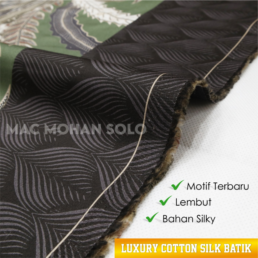 [NEW ARRIVAL] LUXURY BATIK COTTON SILK  EXCLUSIVE BATIK KEMEJA SARIMBITAN PER 0.5M NEW DESIGN BY MAC MOHAN