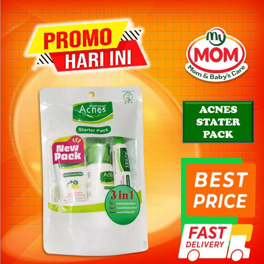 [BPOM] Acnes Starter Pack / Acne Care Treatment 1 Set Perawatan Wajah Berjerawat / MY MOM