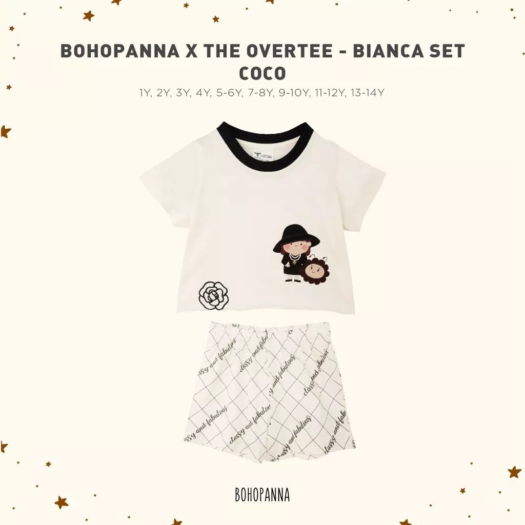 BOHOPANNA | BOHO | BOHO PANNA BIANCA SET BOHOPANNA X THE OVERTEE |SETELAN ANAK|BOHOPANNA|SETELAN ANAK PEREMPUAN