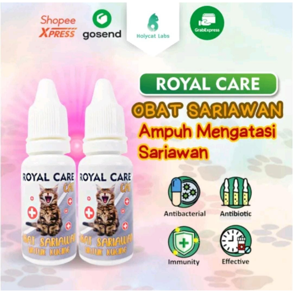 Royal Care 10ml Obat Sariawan dan Bau Mulut Kucing Aman Untuk Kucing Hamil