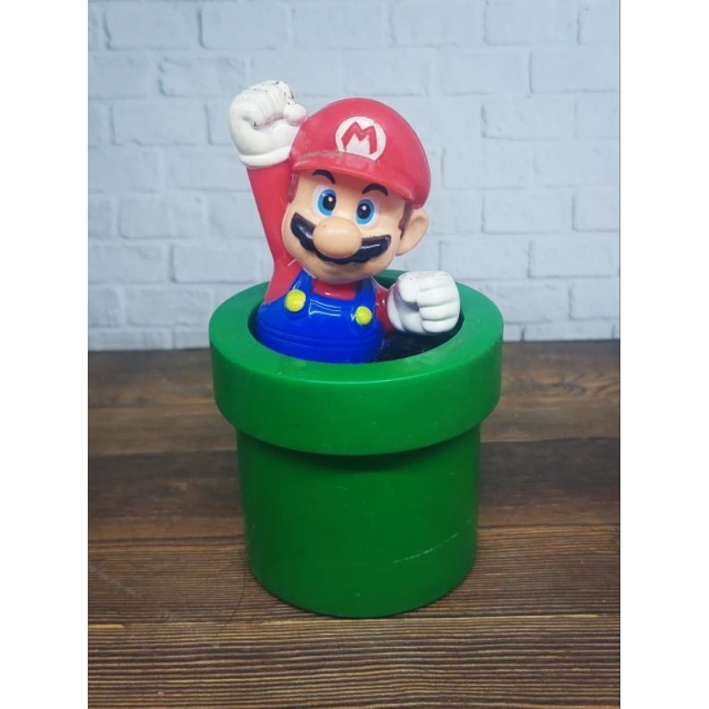 Mario tong, tong mario, mario pipa, mario jumping mario bros mainan happy meal figure mcd
