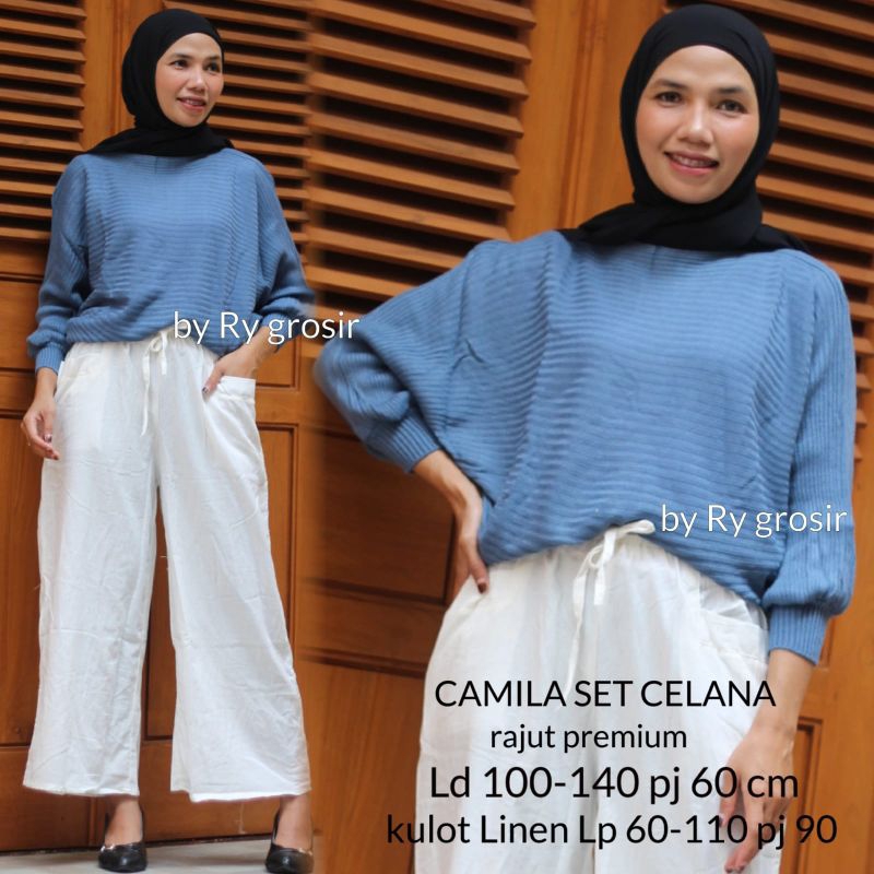 Camila Set Celana kulot Linen