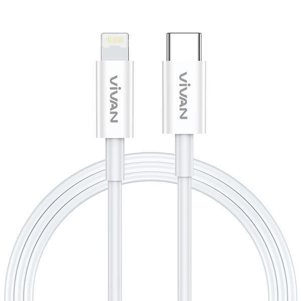 VIVAN Kabel Data KCL120 KCL 100 Type C to Lightning PD Quick Charger 120cm  100 Cm Kabel Tipe C - Kabek iPhone 6 iOs