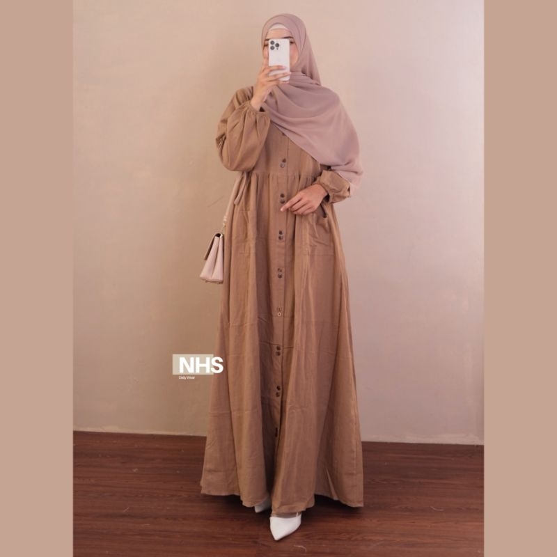 Cassandra Gamis Dress Linen Crincle