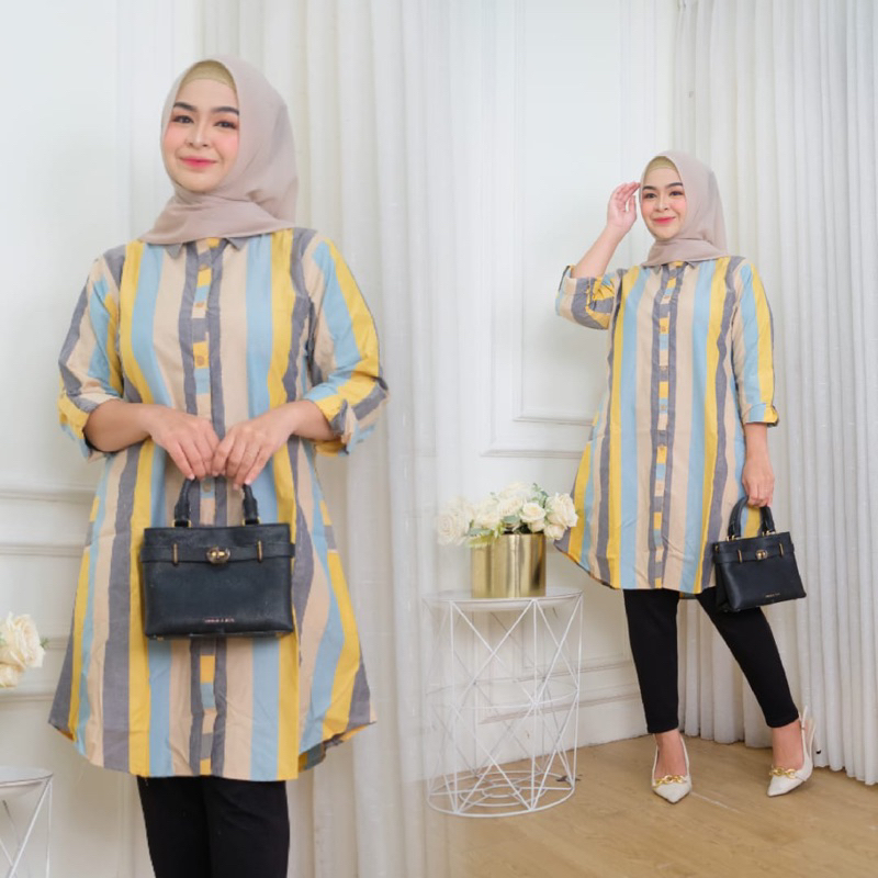 Tunik Katun Ori real pict Geser/atasan wanita cantik