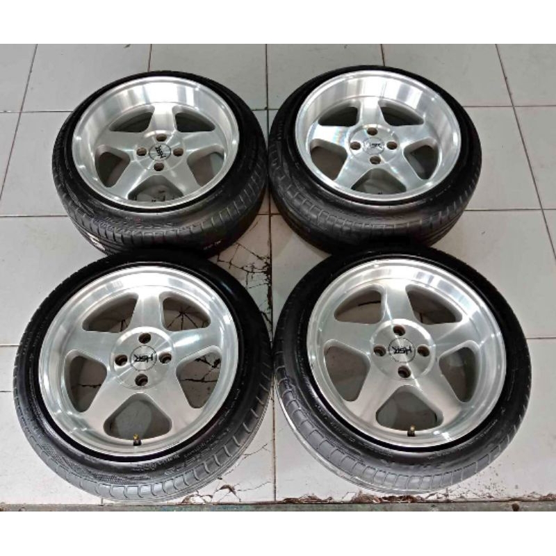 Velg Mobil Seken Celong Loud Hsr Ring 16 H4x100+ Ban 195 50 R16 Buat Jazz Yaris Mobilio Vios City Fo