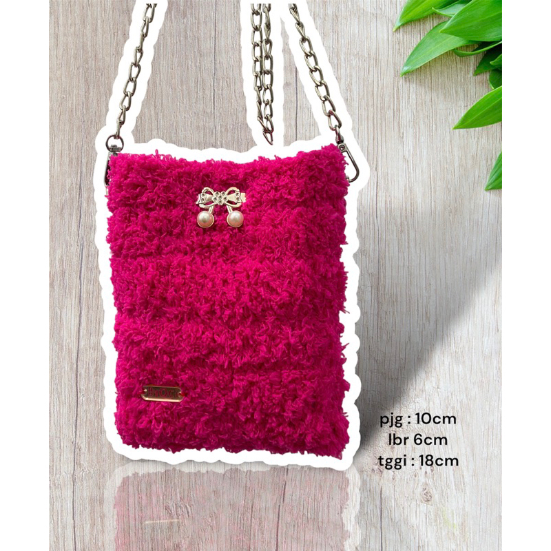 CANVAS MINI SLING BAG FUCHSIA