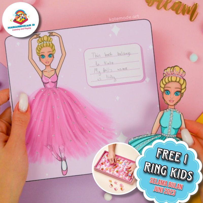 Paper Doll- Quiet Book Balerina wardrobe