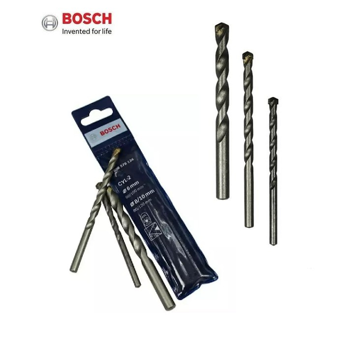 mata bor beton 5 pcs BOSCH CYL-2 mata bor set mata bor tembok set bosch 4 - 10 mm BOSCH Mata Bor Beton Set 5 Pcs 4 5 6 8 10 mm CYL 2 Masonry Drill Bit Set (155) Mata Bor Tembok