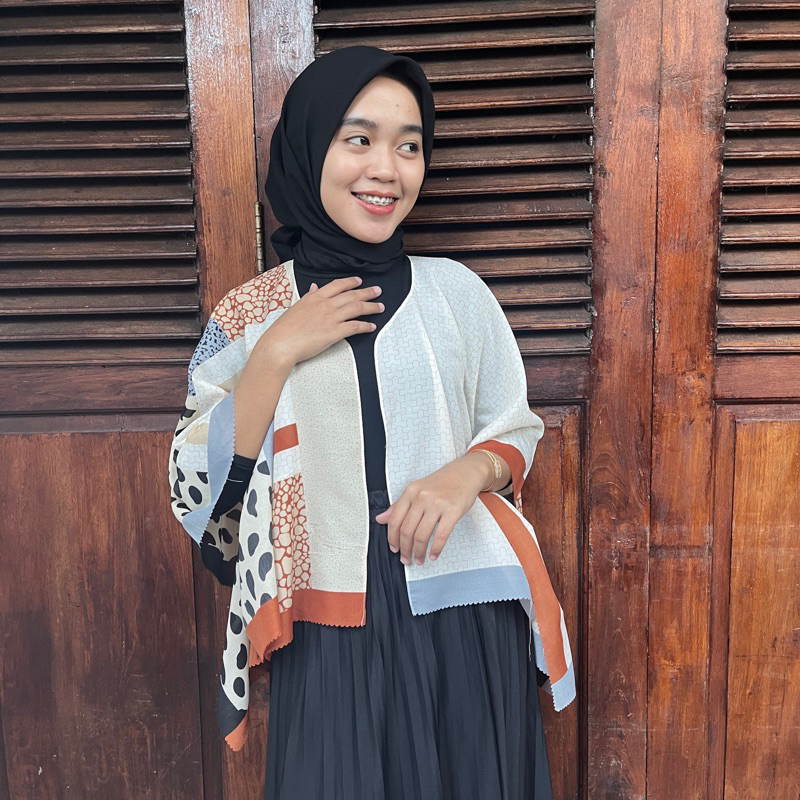 [ READY STOCK BANYAK MOTIF ] JIFAT CARDIGAN OUTER SCARF / OUTER SCARF CROP