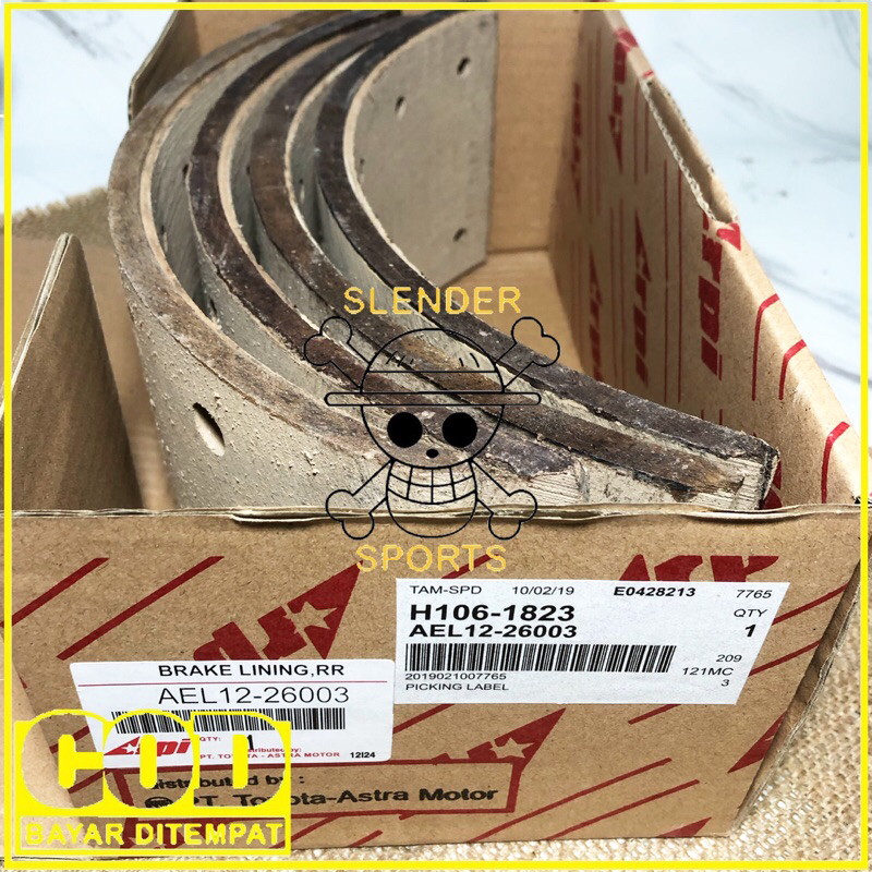 BRAKE LINING HT BELAKANG - KAMPAS REM HT125 HT130 - BRAKE LINING DUTRO REAR