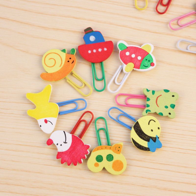 Penjepit Klip Kertas Motif Kartun / Paper Clip Kertas Lucu