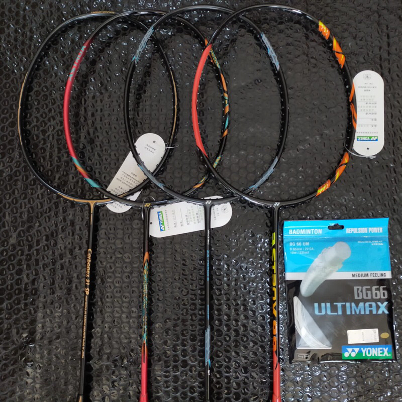 RAKET BADMINTON CARBONEX 21 SP GOLD BONUS TAS DAN GRIP