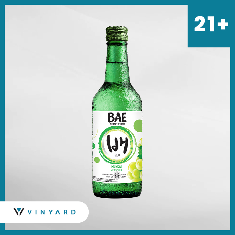 Bae Soju White Muscat 360ml (Original &amp; Resmi by Vinyard)