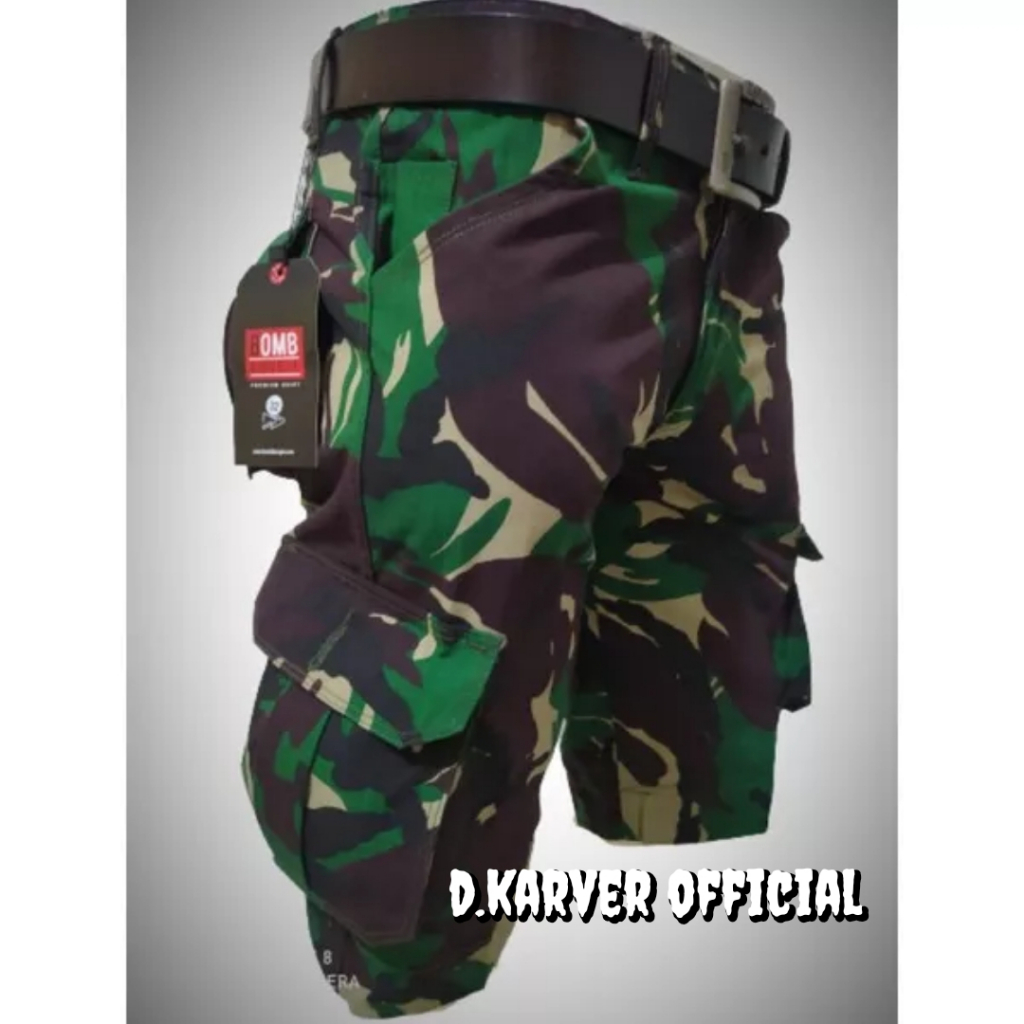 CELANA CARGO PENDEK DORENG Army Gunung Celana Distro Pria terbaru size 28-33