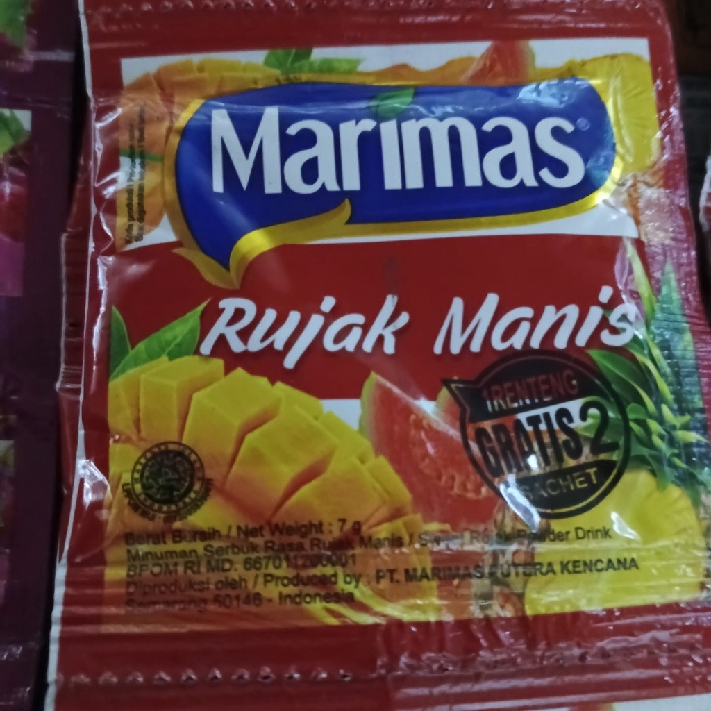 

Minuman sachet Marimas Rasa Rujak