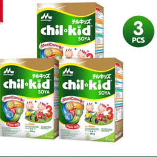 Chil Kid Soya Vanila Madu 600g(200gx3) g Susu Pertumbuhan Anak Usia 1-3 Tahun