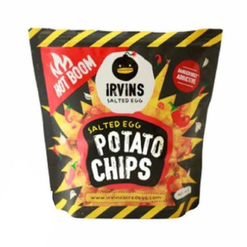 

IRVINS - SPICY SALTED EGG POTATO CHIPS ( SNACK IMPORT MURAH )