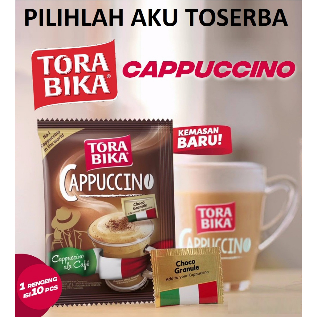 Kopi Torabika Cappuccino + Choco Granule 25gr x 10pcs (HARGA 1 DUS)