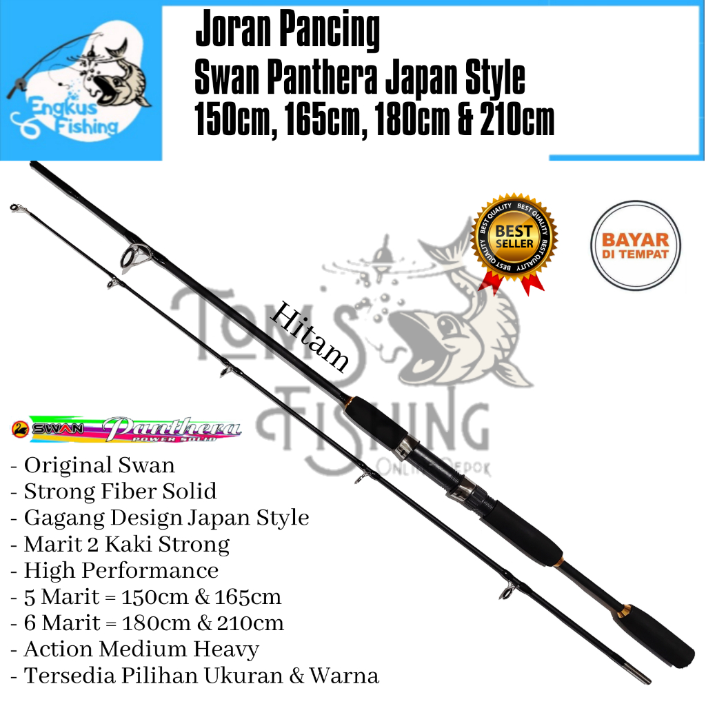 Joran Pancing Swan Panthera JS 150cm - 210cm Power Solid (8-17lbs) Japan Style - Engkus Fishing