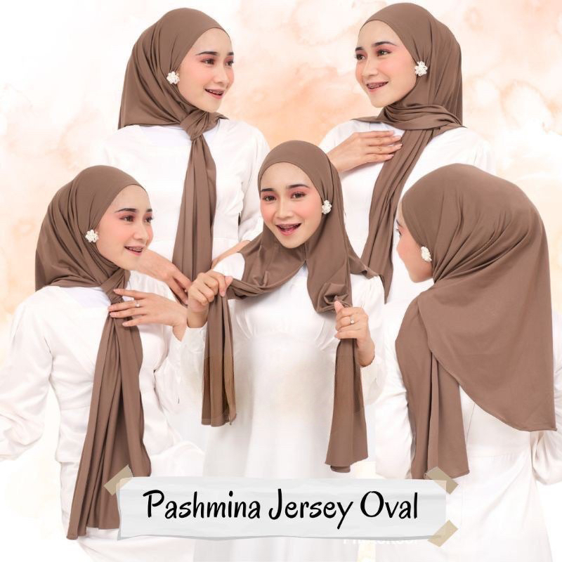Pasmina Jersi Oval Safiye Pasmina Malay Shawl Malay 185 cm