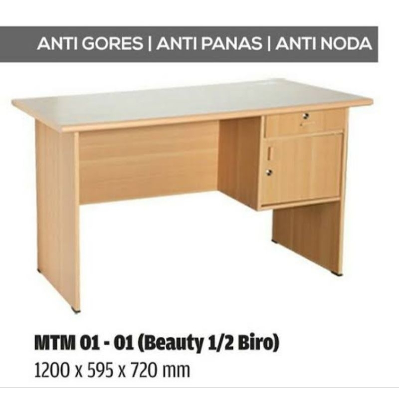 Meja Kantor/ Meja 1/2 Biro/Meja Belajar
