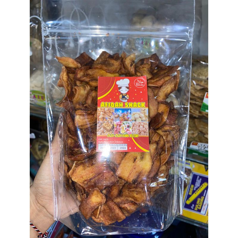 

SALE PISANG KERING MANIS GURIH KEMASAN POUCH OLEH - OLEH KHAS BLITAR