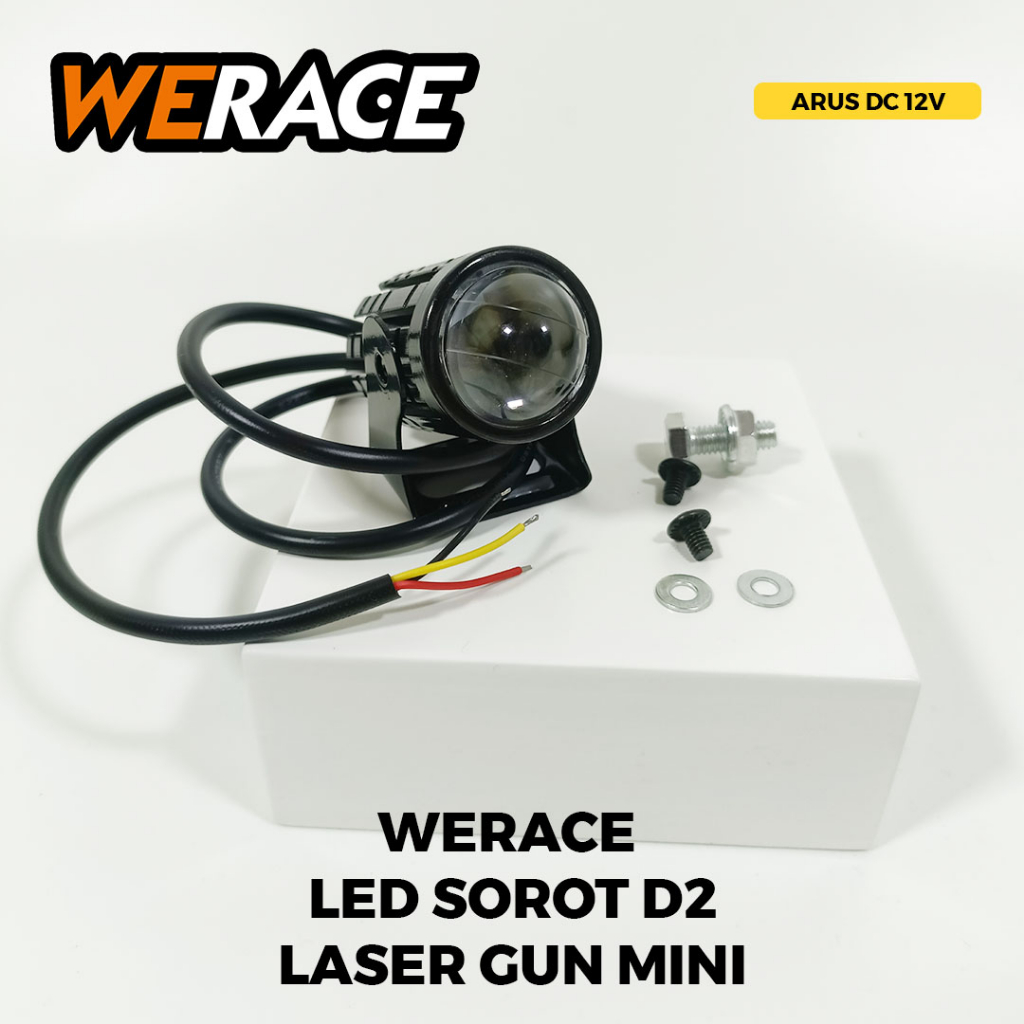 LAMPU LED SOROT MOTOR D2 U94 MINI SUPERTERANG / D2 LASER GUN MINI (HARGA SATUAN)