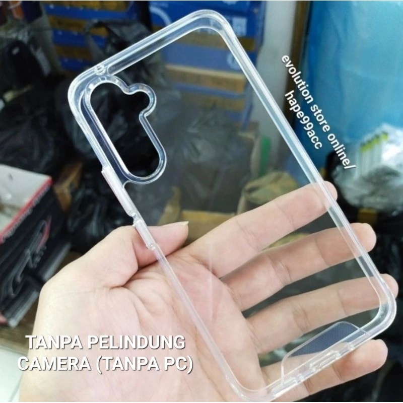 Samsung A24 premium clear case space Military