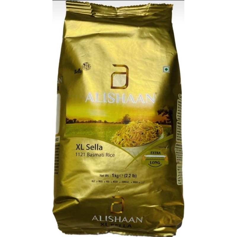 

Beras Basmati Alishaan 1 kg | Basmati Creamy Sella | Beras India 1 kg