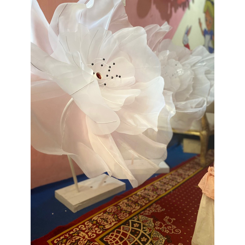 bunga kelopakbunga lampu hias bunga dekorasi giant flower bunga kelopak besar dengan tangkai