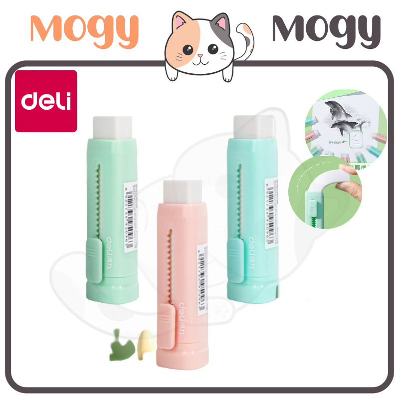 MOGYMOGY DELI009Sliding Eraser / Penghapus Mekanik / Hapusan Mekanik Warna Lucu Tidak Meninggalkan Serpihan Bahan