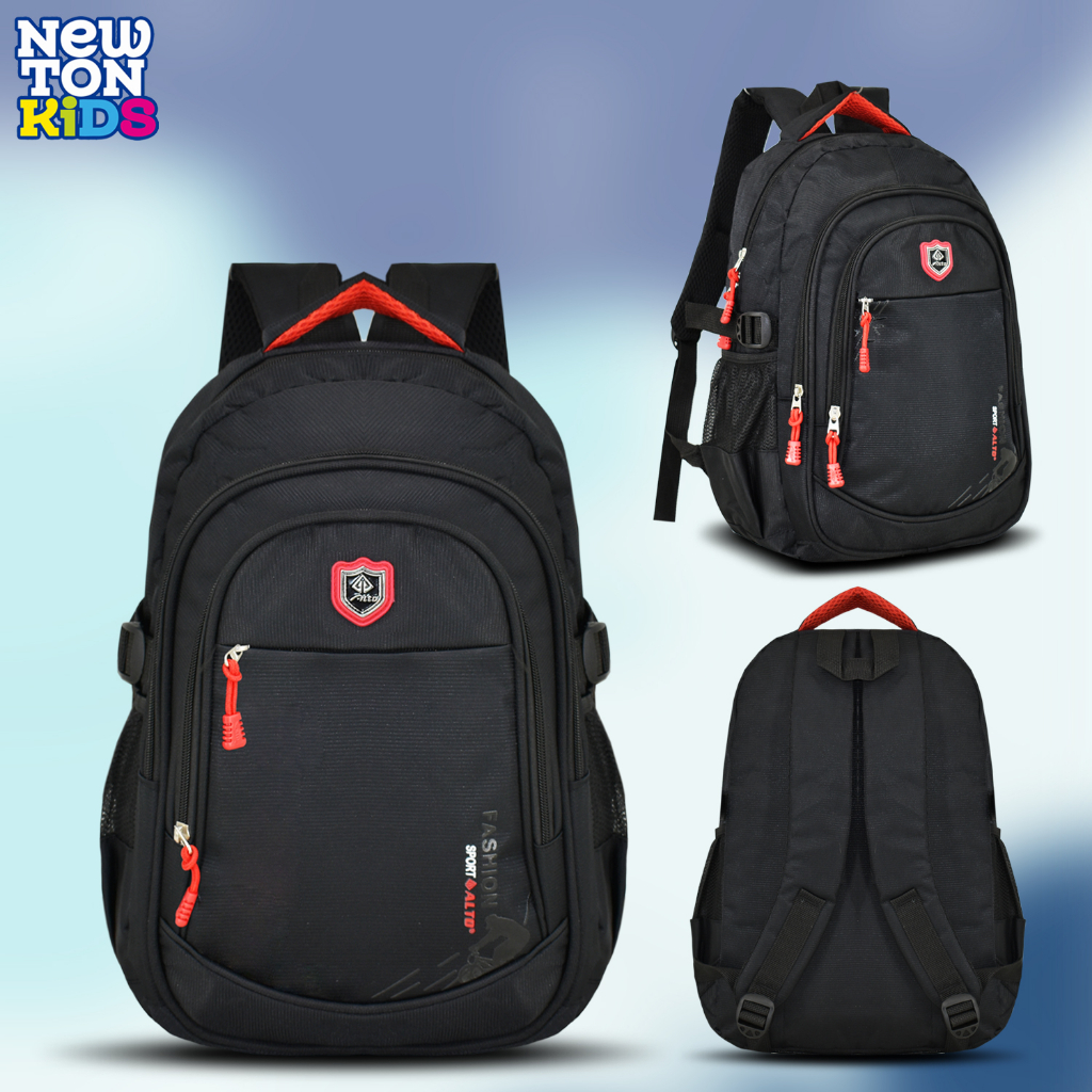 Newtonkids-Tas Ransel Sekolah Anak Alton Polos/Tas Sekolah Anak SD/Tas Anak Laki-Laki Dan Perempuan/Ransel Anak Import Terbaru