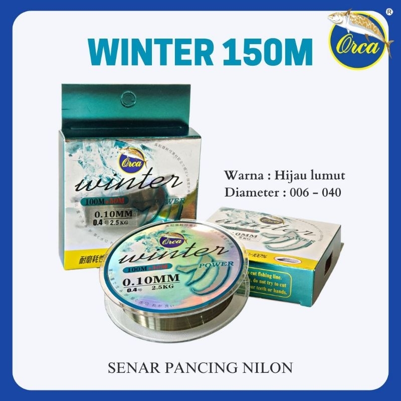 senar Orca Winter 100m + 50m kemasan baru