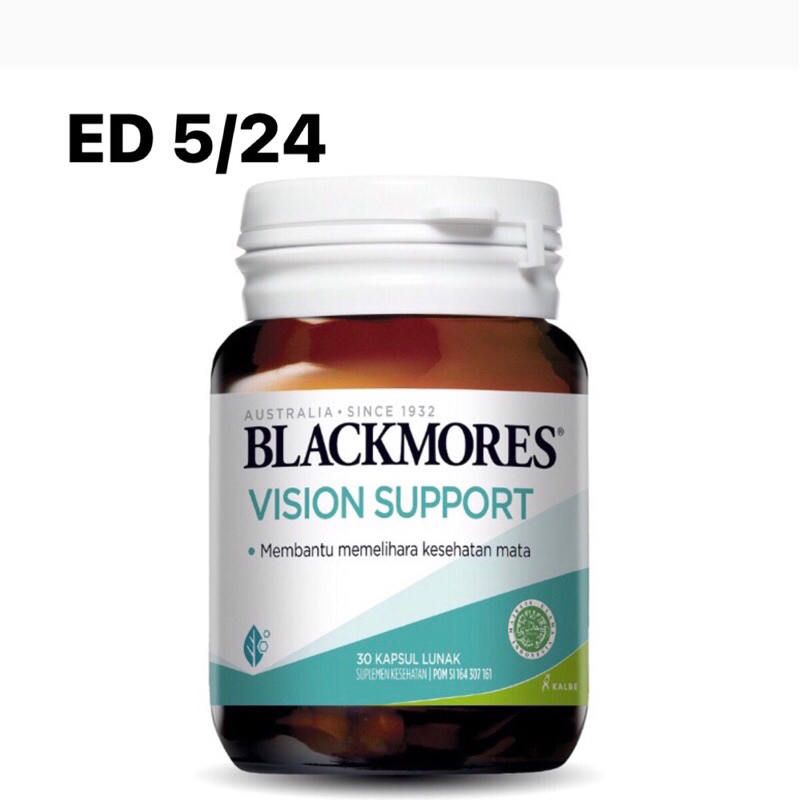 Blackmores Vision support BPOM Kalbe 30 kapsul (kemasan baru dari Lutein Vision)