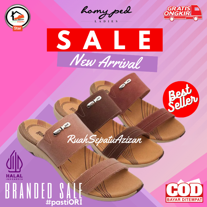 Sandal Wanita Sandal Wedges Wanita Sandal Flat Wanita HOMYPED MIKAELA N33 ORIGINAL