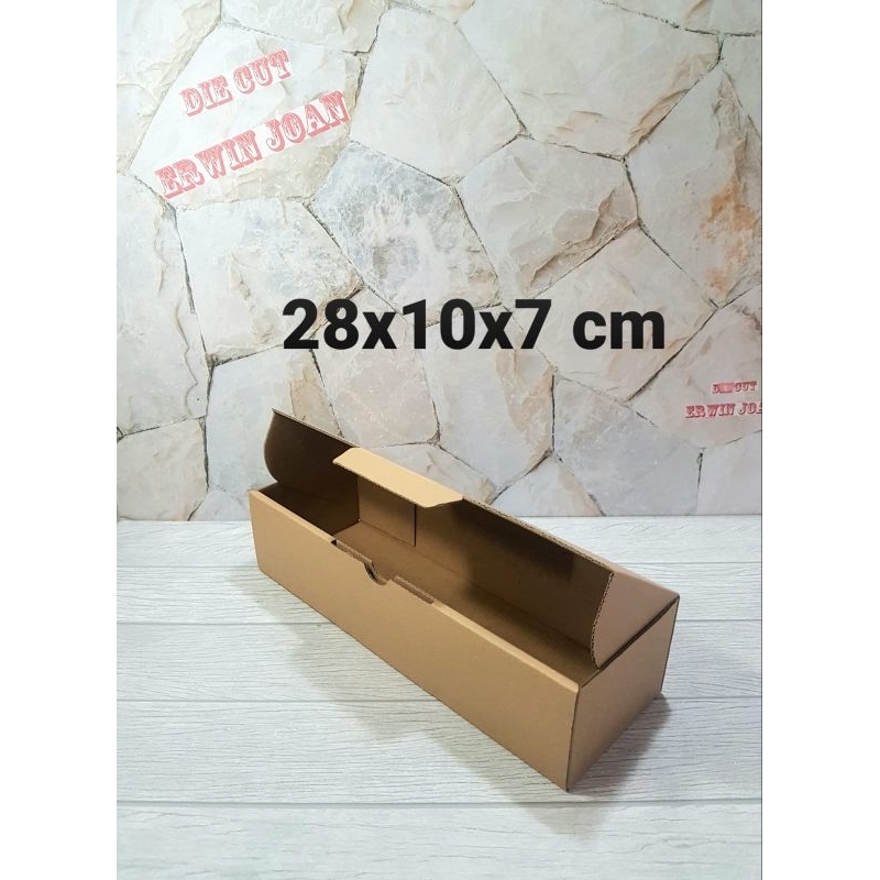 

Kardus Box 28x10x7 cm Kotak Karton Die Cut