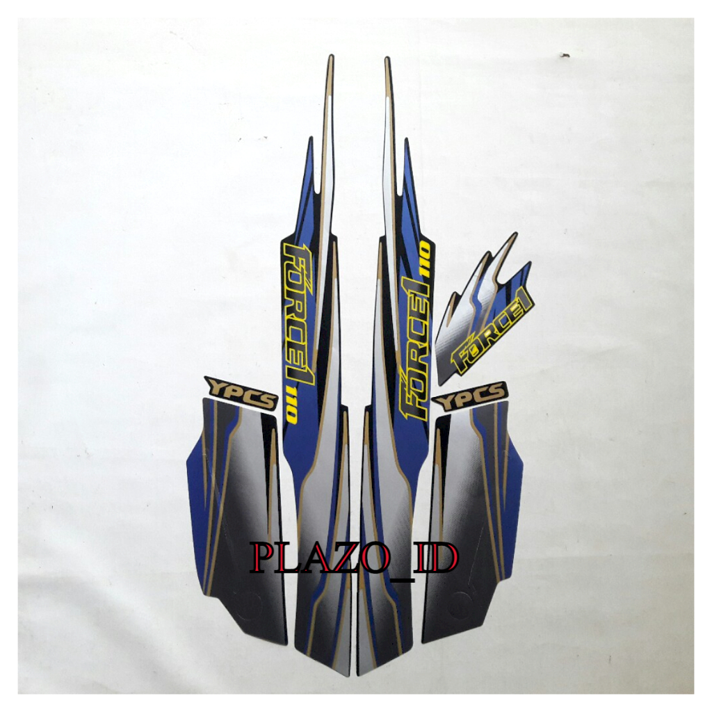 Stiker lis motor striping yamaha force 1 1995 abu
