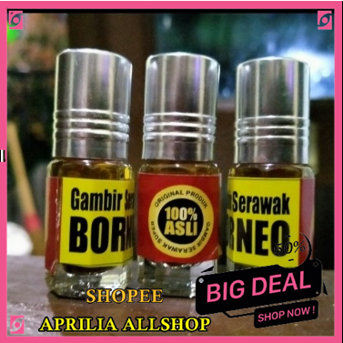 GAMBIR SERAWAK STICKER KUNING MERAH BORNEO TERBUKTI MANJUR