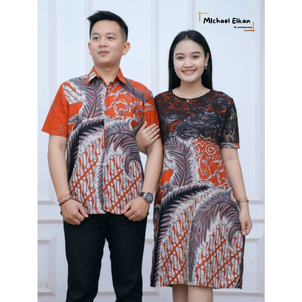 COUPLE DRESS BROKAT INARA PREMIUM YENI BAGARIANG - BAHAN TEBAL JAHITAN BUTIK