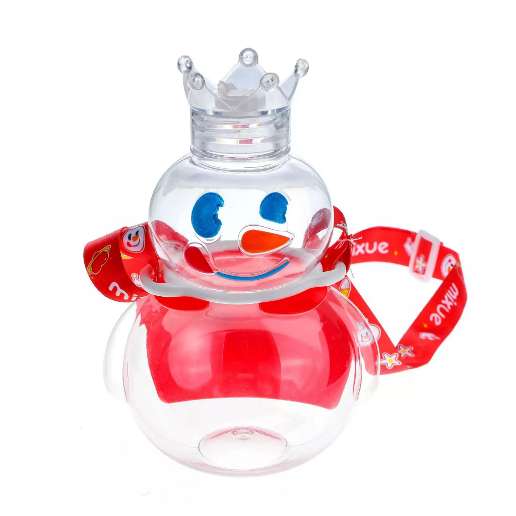 Botol Tumbler Transparant Mixue Snow King 700 ML Dengan Tali Botol Minum Mixue Viral Snow King