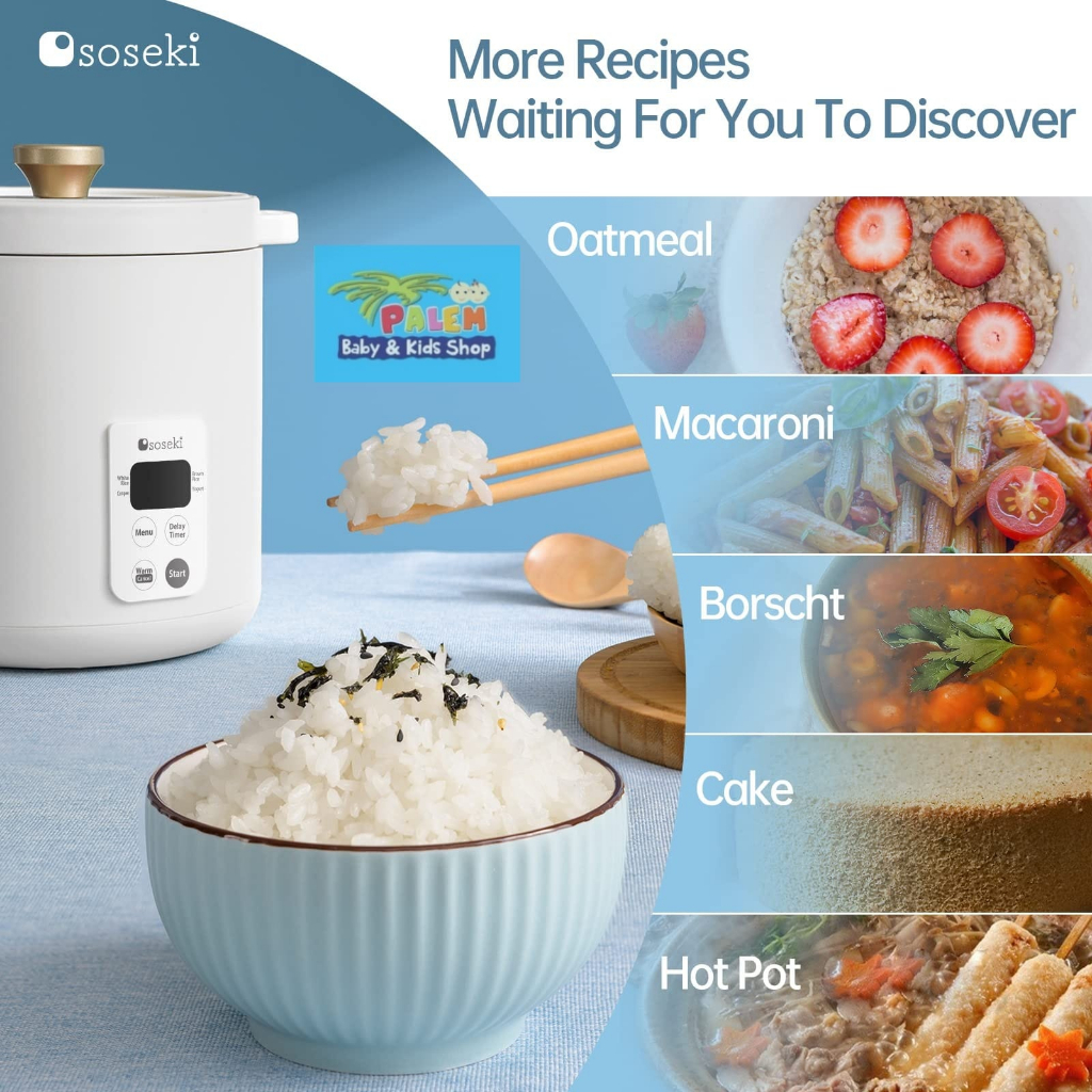 SOSEKI Rice Cooker Mini Multifungsi