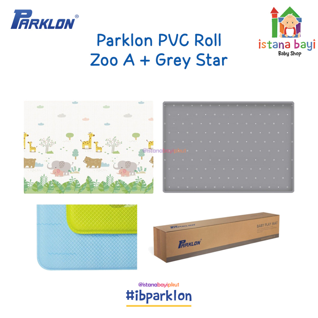 Parklon PlayMate Zoo A+ Grey Star / Playmate Bayi - KARPET ANAK