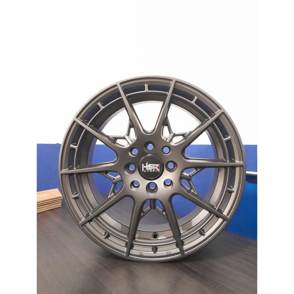 Velg Racing buat Mobil Yaris, Mobilio, Brio CK05 HSR R16 Grey - Murah - bisa kredit cicilan - pelek 