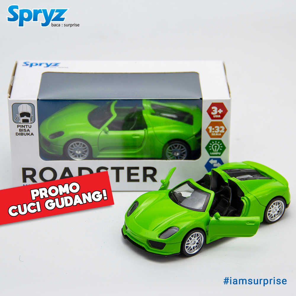 Spryz Roadster Diecast Mobil Skala 1:32 - Seri 2