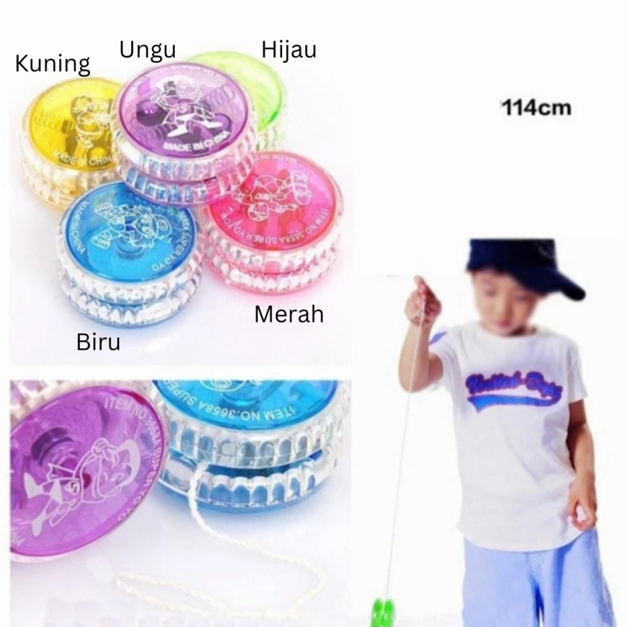 Mainan Yoyo LED Warna Warni